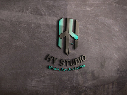 Architectural Visualization & BIM Vector Logo | HY Studio