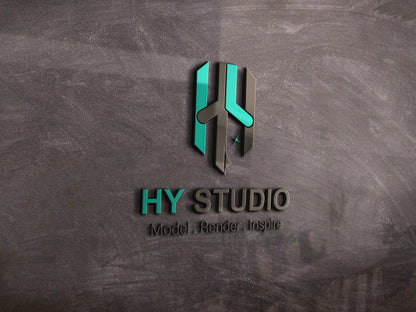 Architectural Visualization & BIM Vector Logo | HY Studio