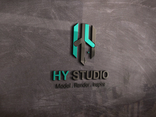 Architectural Visualization & BIM Vector Logo | HY Studio