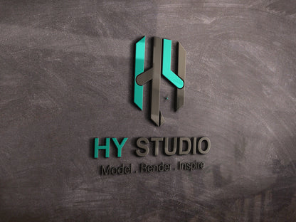 Architectural Visualization & BIM Vector Logo | HY Studio