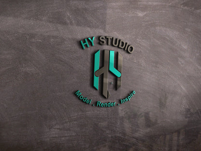Architectural Visualization & BIM Vector Logo | HY Studio