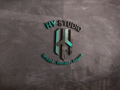 Architectural Visualization & BIM Vector Logo | HY Studio