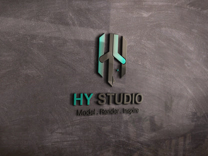 Architectural Visualization & BIM Vector Logo | HY Studio