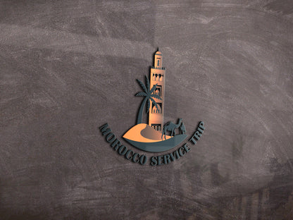 Travel Brand Logo Design | Morocco Service Trip Vector
